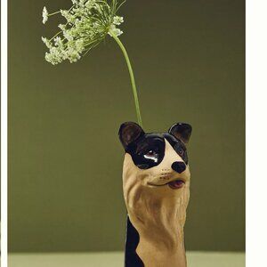 JUST ARRIVED 🎉 Anthropologie Dog Shaped Vase - Border Collie Hipster Home Decor